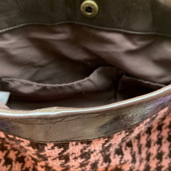 GAP Pink and Brown Houndstooth Bag - Picture 9 of 9